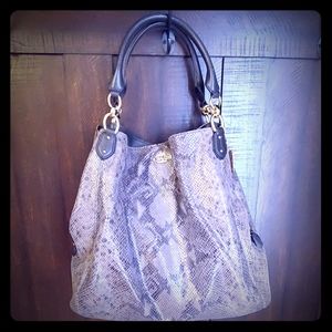 Coach Snake Print hobo bag